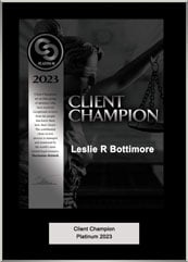 2023 Client Champion Leslie R Bottimore